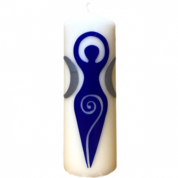 Royal Blue Goddess - Large Pillar Candle